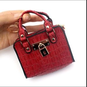 Mini Handbag coil purse wallet Red